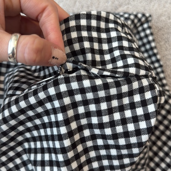 Joseph Ribkoff Black & White Gingham Pants | Stretch Slim Fit | Approx. Size 25 - Picture 5 of 11